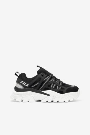 FILA Vitalize Sneakers Black / White / Metal / Silver,Womens Shoes | CA.AKCOJY964